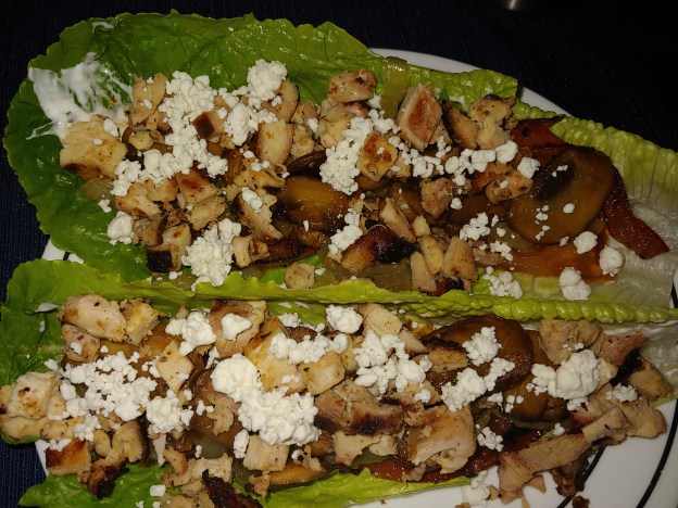Greek Chicken Lettuce Boats
