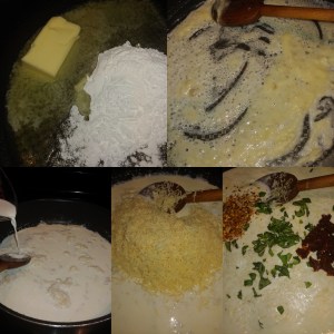 Red Alfredo Sauce Process