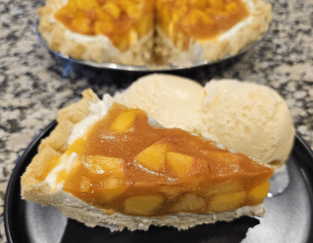 Fresh Peach Pie - Gluten Free - Low Sugar